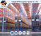 Langlebiger Industriepalettenständer mit blauem Rahmen und orangefarbenem Balken